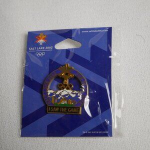 Salt Lake 2002 Olympic Winter Games "I Saw The Game" Collectible Pin